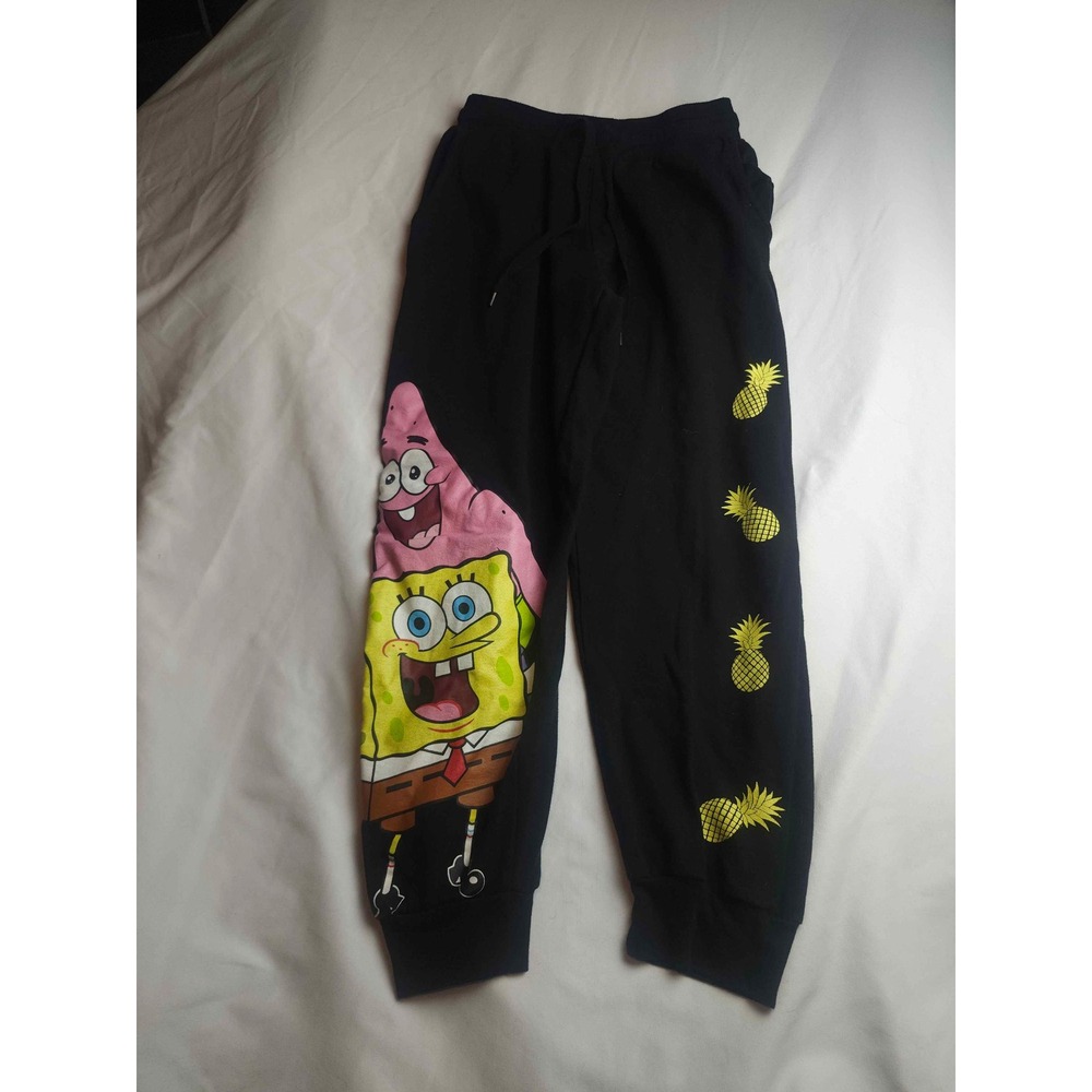 Nickelodeon SpongeBob SquarePants Patrick Graphic Joggers Black Mens Medium
